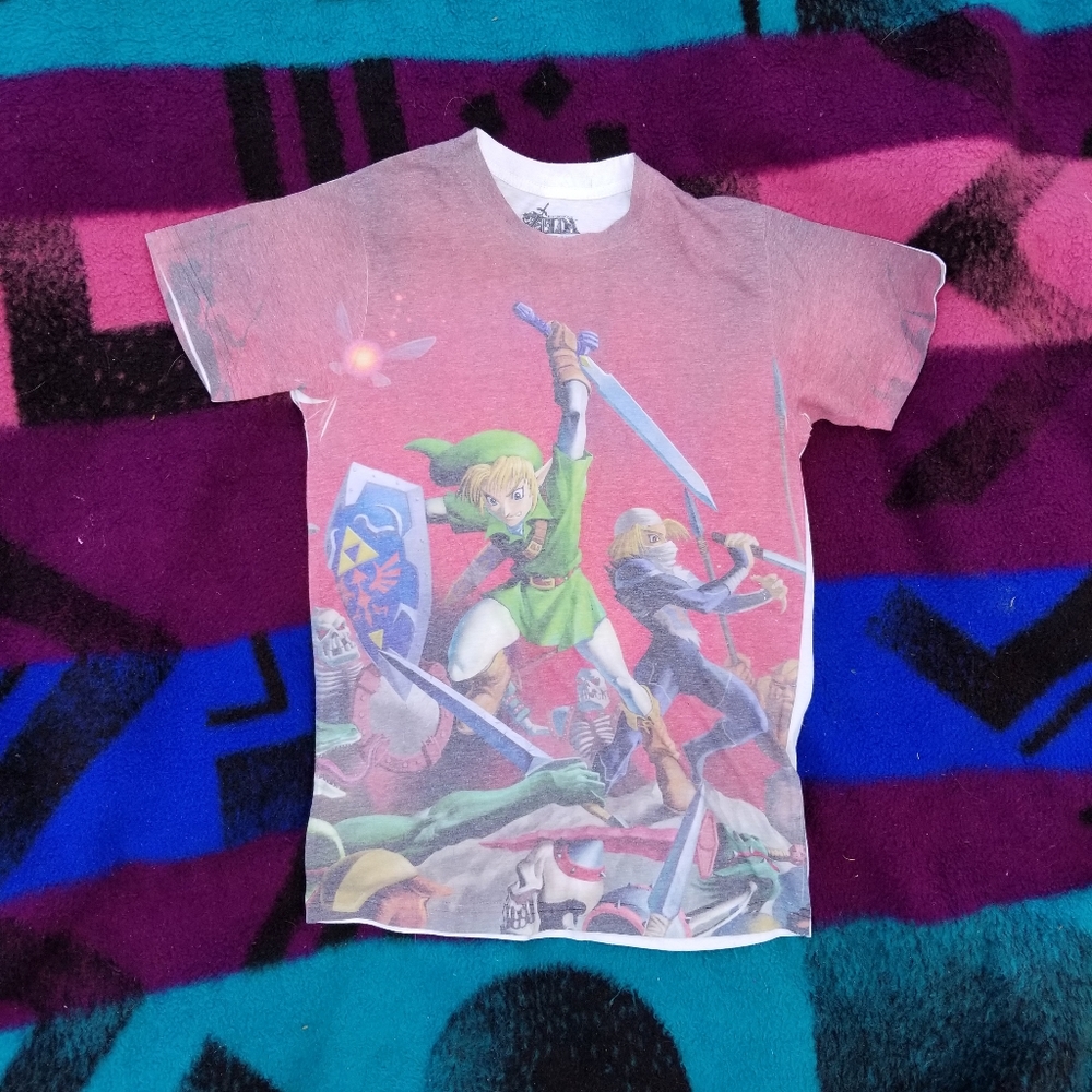 Rare Legend Of Zelda Ocarina Of Time 3d Tshirt Gem